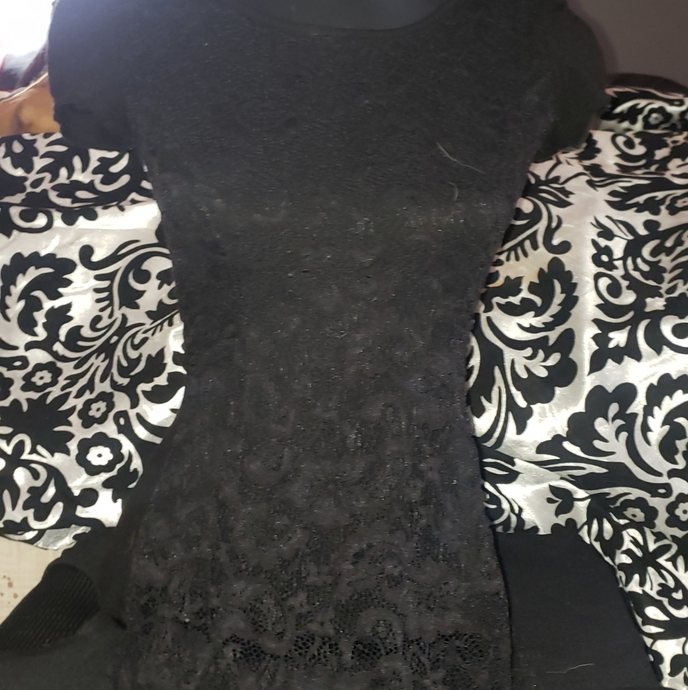 Laced front short sleeved blouse